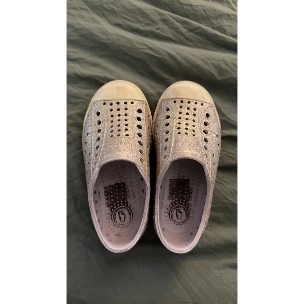 Native Kids' Glitter Slip-On Shoes, 9